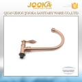 Wall mounted single lever cold water classical red bronze kitchen sink tap